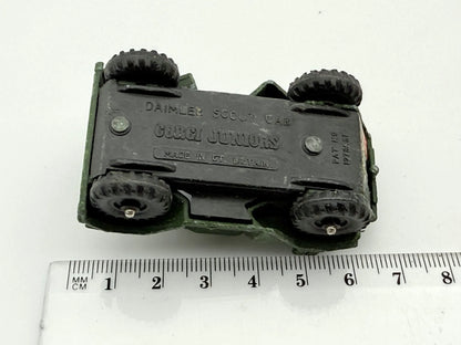 DAIMLER SCOUT CAR Corgi '70 Zielony 1:64 Made in Wielka Brytania – zdjęcie 5
