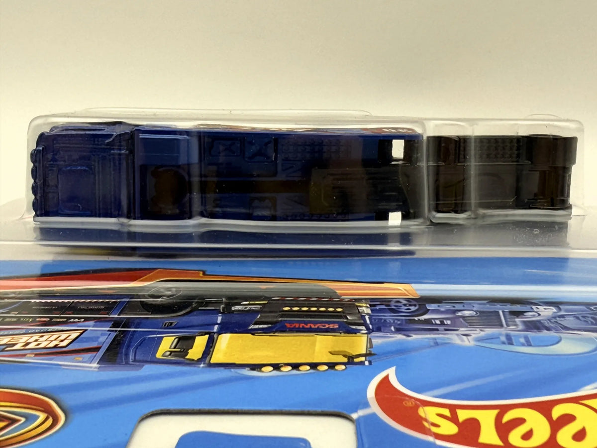 SCANIA RALLY TRUCK, Hot Wheels 2025, HYT56 JMK06, Granatowy, 1:64, Resoraki – zdjęcie 5