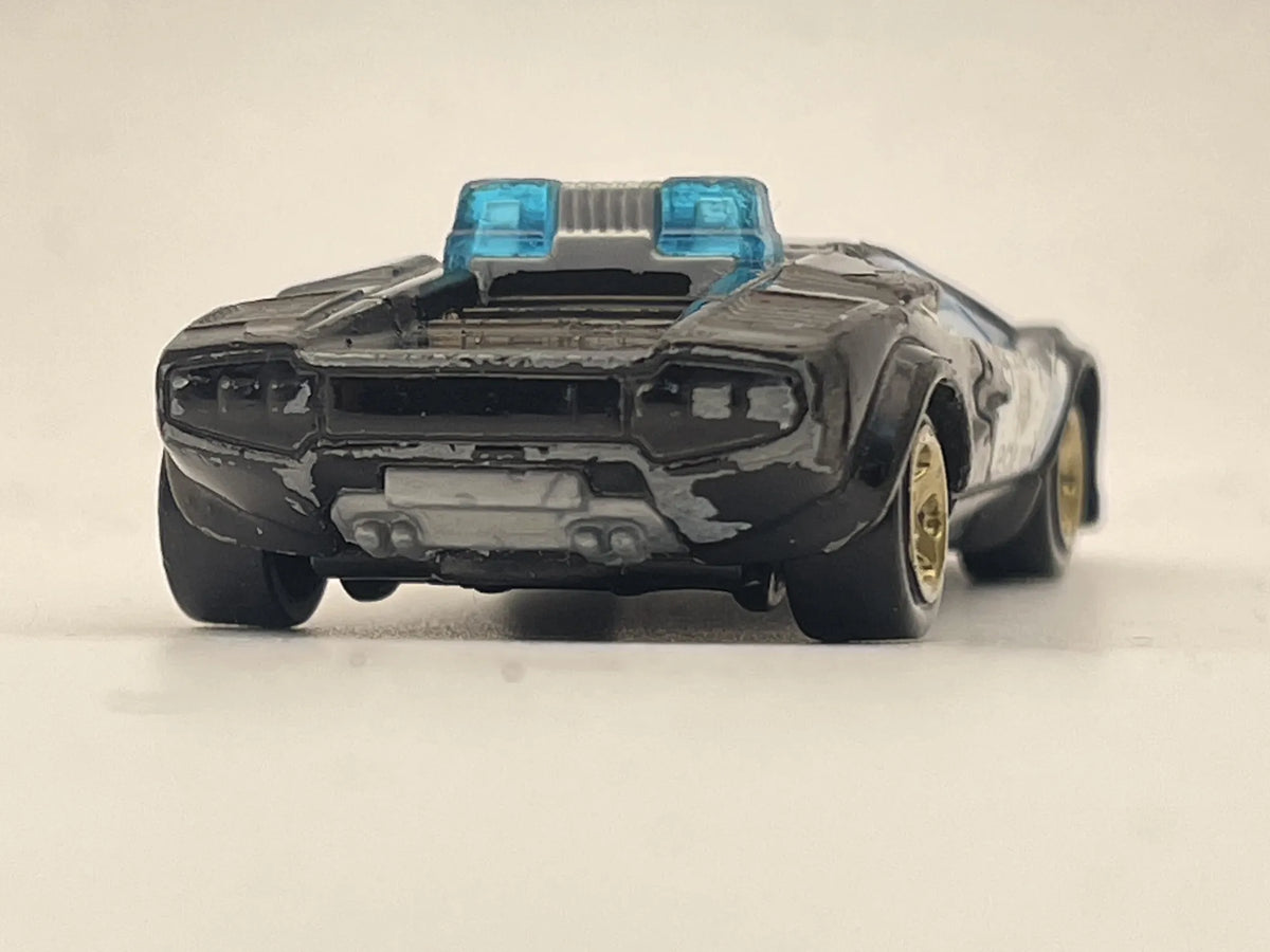 LAMBORGHINI COUNTACH PACE CAR POLICE, Hot Wheels 2017 Die cast Czarny 1:64 – zdjęcie 5