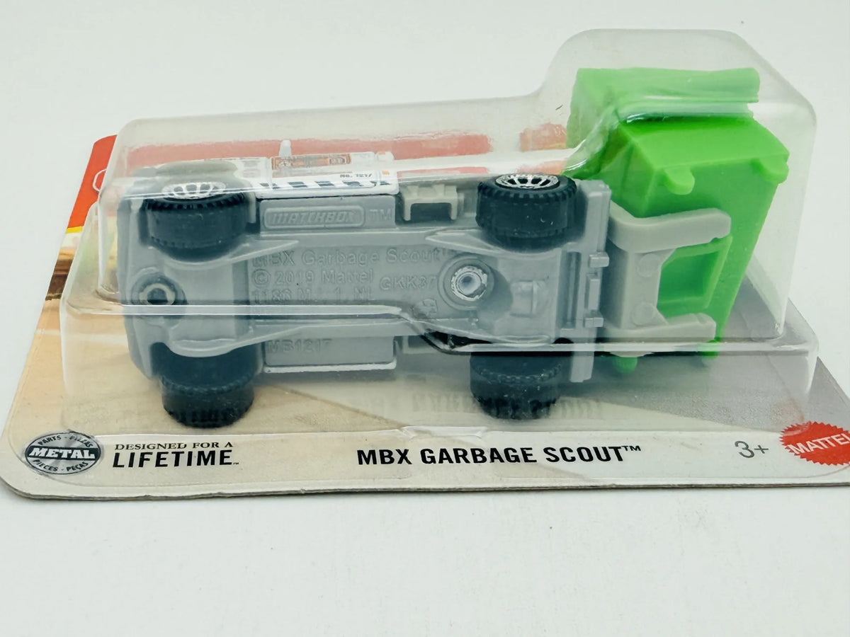MBX Garbage Scout Matchbox 2024 Mainline 1:64 Śmieciarka Blister Biały – zdjęcie 5