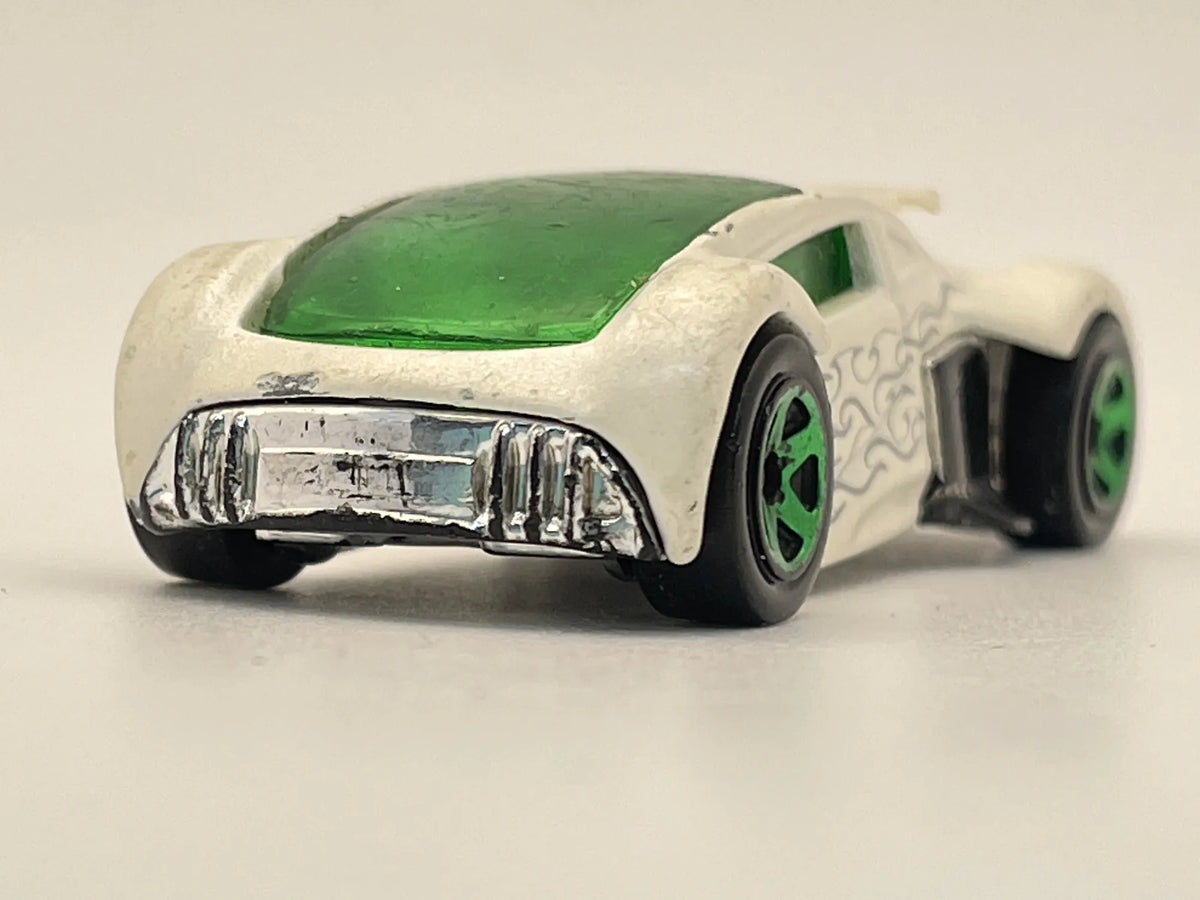Phantom racer, Hot Wheels 2004, Resoraki, Die cast, Biały 1:64 – zdjęcie 5