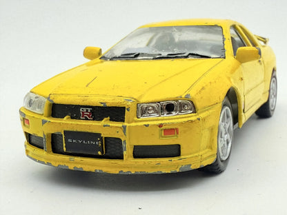 Nissan Skyline Gtr Kinsmart Żółty 1:36 – zdjęcie 5