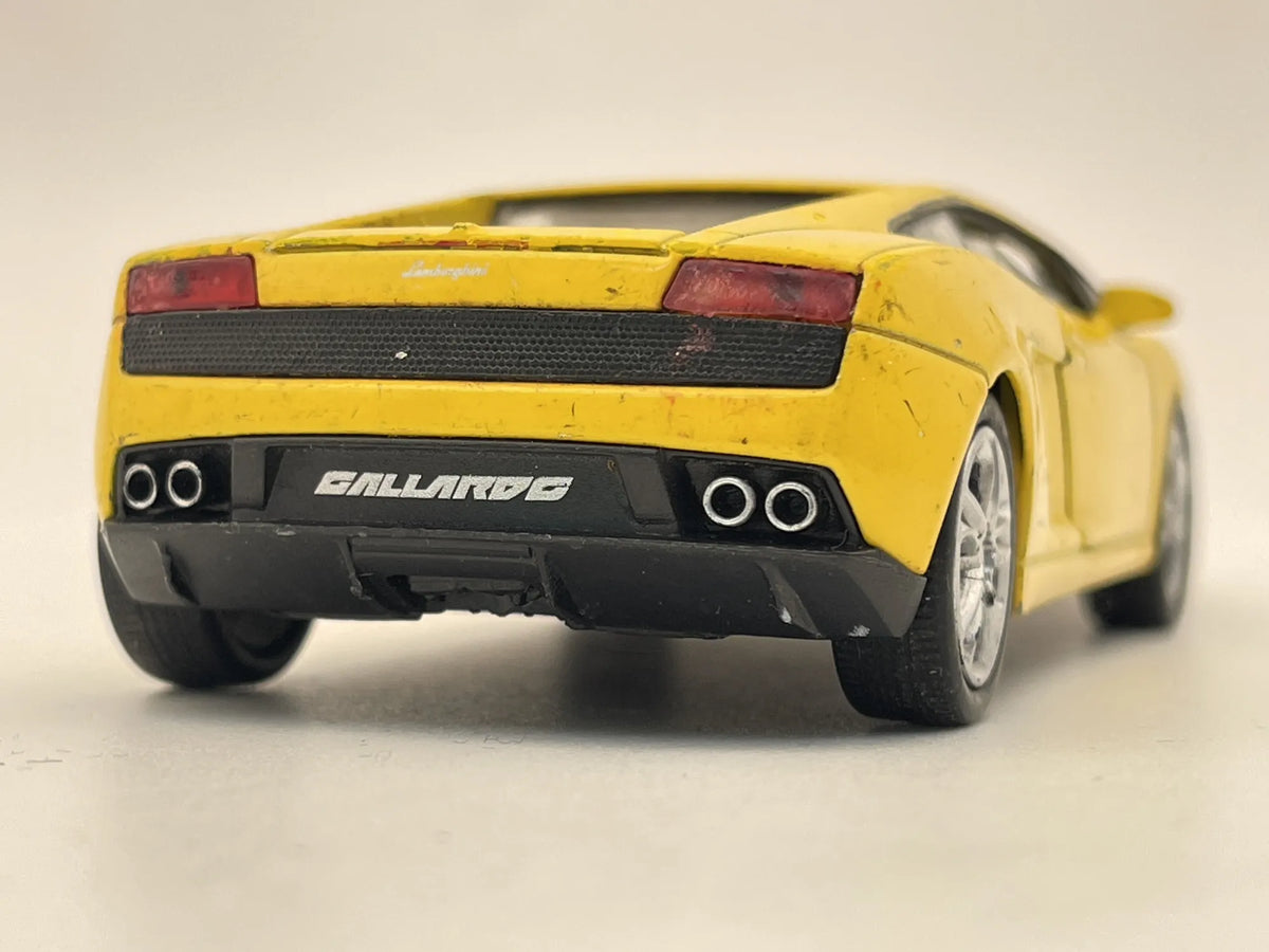 LAMBORGHINI GALLARDO, Welly, Resoraki, Die cast, Żółty 1:36 – zdjęcie 5
