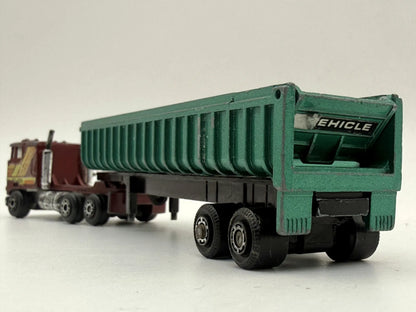 KENWORTH K100 COE Z NACZEPĄ WYWROTKA, Yatming Ok. 1983, Die cast, 1:90 – zdjęcie 5
