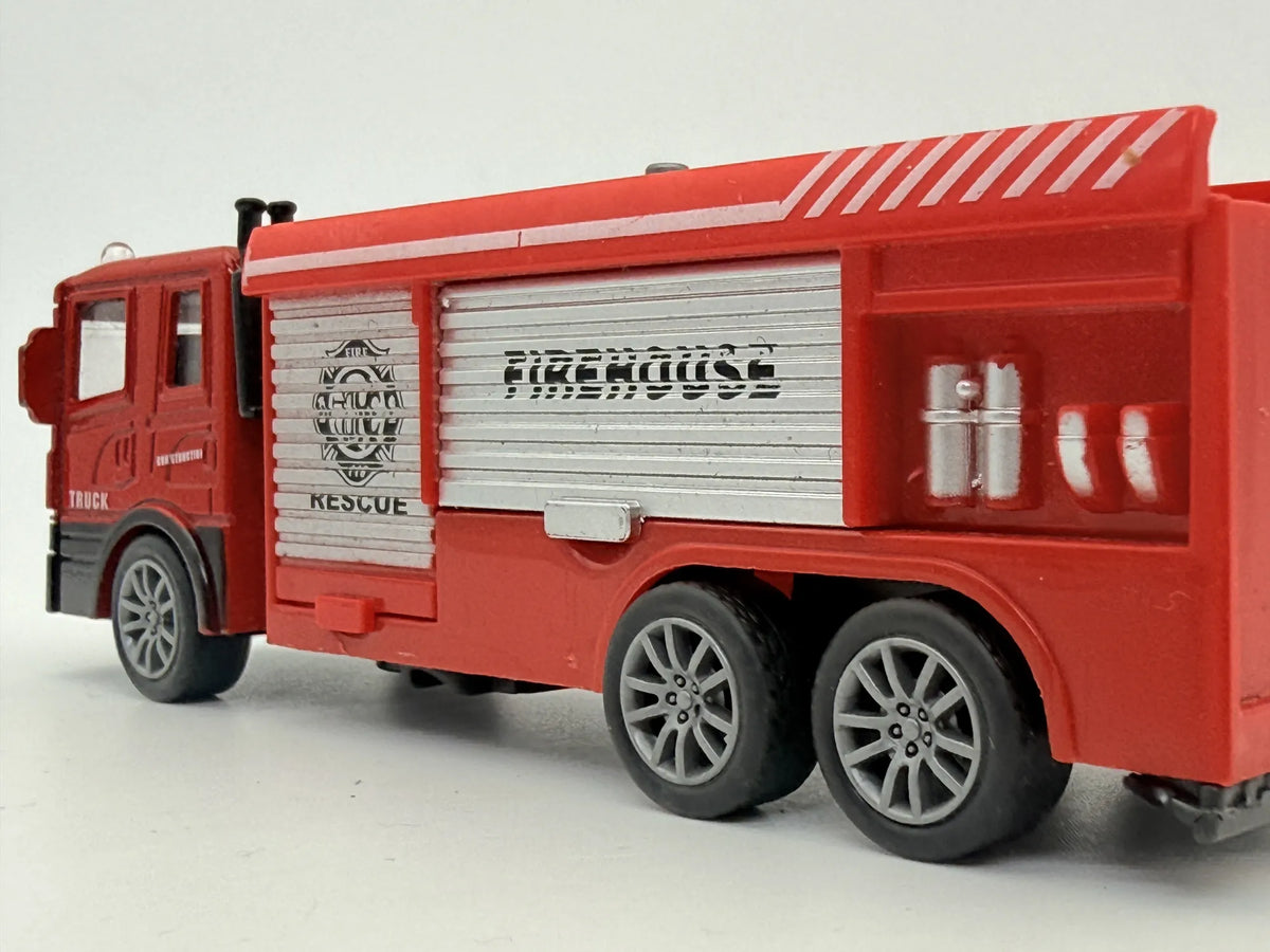 FIRE DEPT TRUCK (STRAŻ POŻARNA), Die cast, Czerwony, 1:43, Resoraki – zdjęcie 5