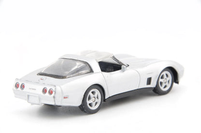1982 Chevrolet Corvette Welly Srebrna 1:60 – zdjęcie 5
