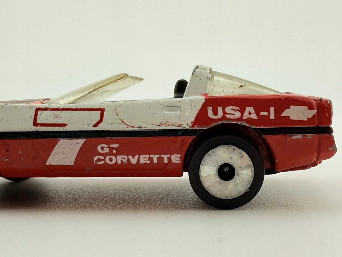 1984 Corvette Matchbox 1983 Czerwony 1:56 Made in Macau – zdjęcie 5