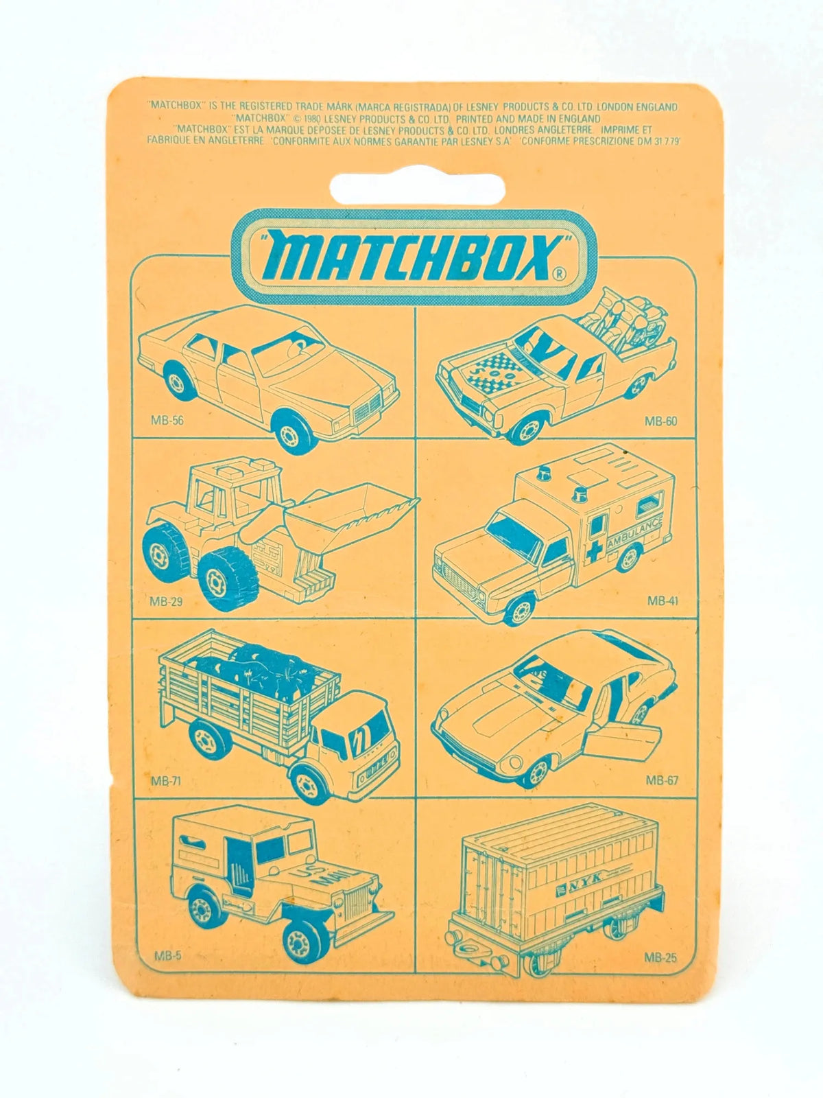 MODEL 'A' FORD, Matchbox, Made in England, Die cast 73, Niebieski, 1:64 – zdjęcie 5