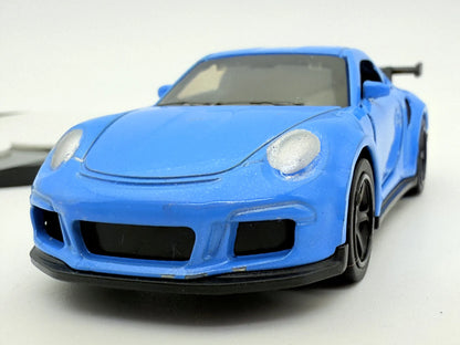 Porsche 911 Niebieski 1:55 + Stojak (Ekspozytor) na Model – zdjęcie 5