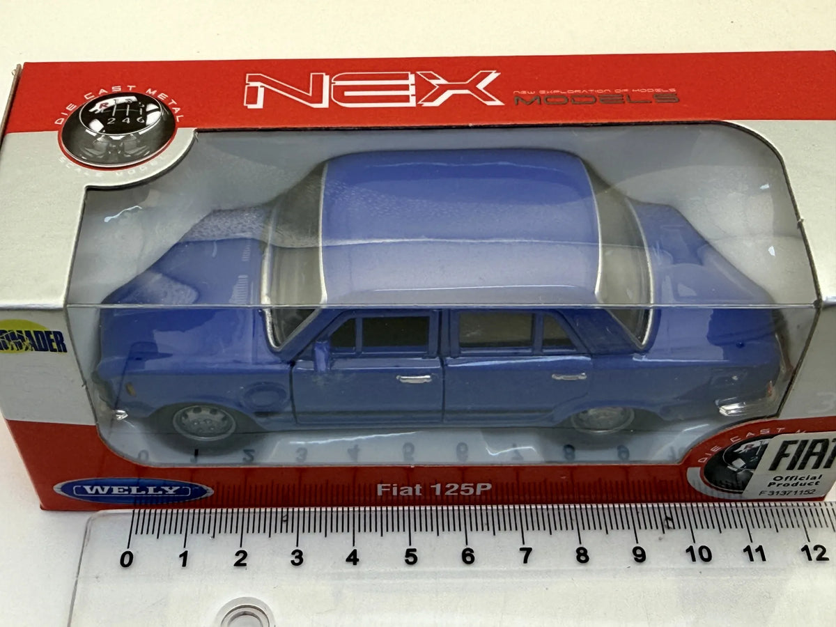 FIAT 125P NEX Welly Niebieski 1:34 – zdjęcie 5