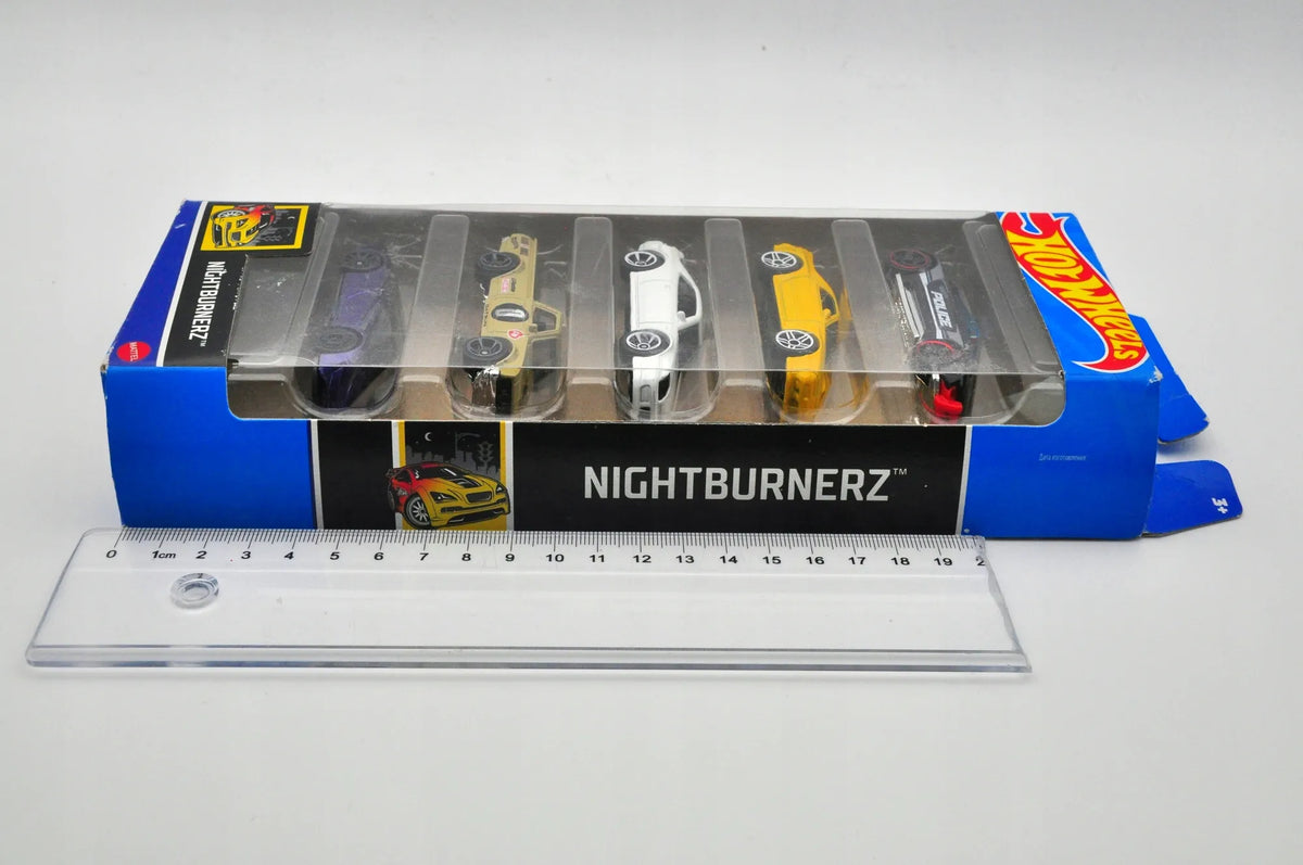5 PACK HOT WHEELS "NIGHTBURNERZ", Hot Wheels 2022, Resoraki, 5 PAK, 1:64 – zdjęcie 5