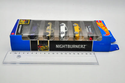 5 PACK HOT WHEELS "NIGHTBURNERZ", Hot Wheels 2022, Resoraki, 5 PAK, 1:64 – zdjęcie 5