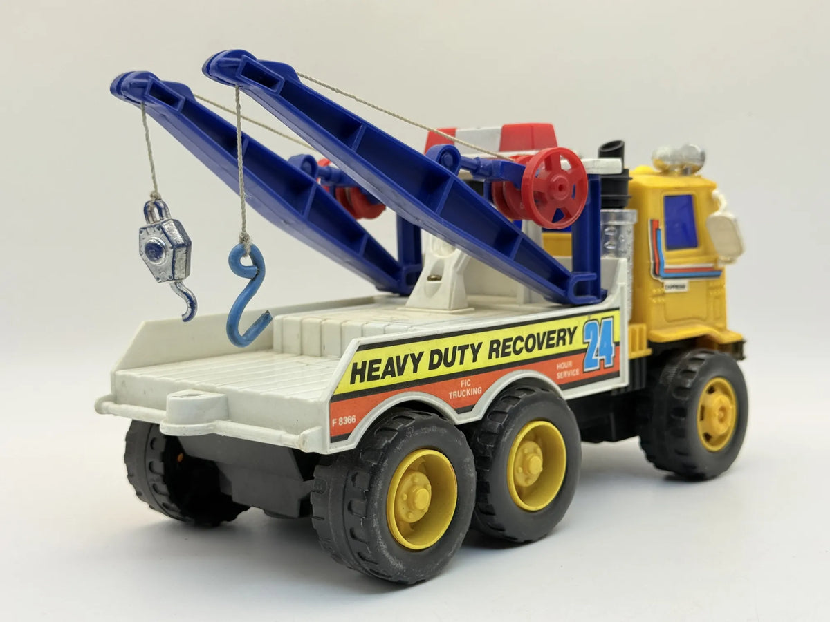 WÓZ HOLOWNICZY / CIĘŻARÓWKA VINTAGE FOUNDATION 1980-1990 Żółty 1:20 – zdjęcie 5