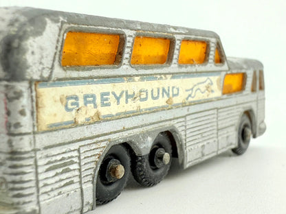 COACH BUS, Matchbox, Made in England, Die cast 66, Srebrny, 1:120, Resoraki – zdjęcie 5