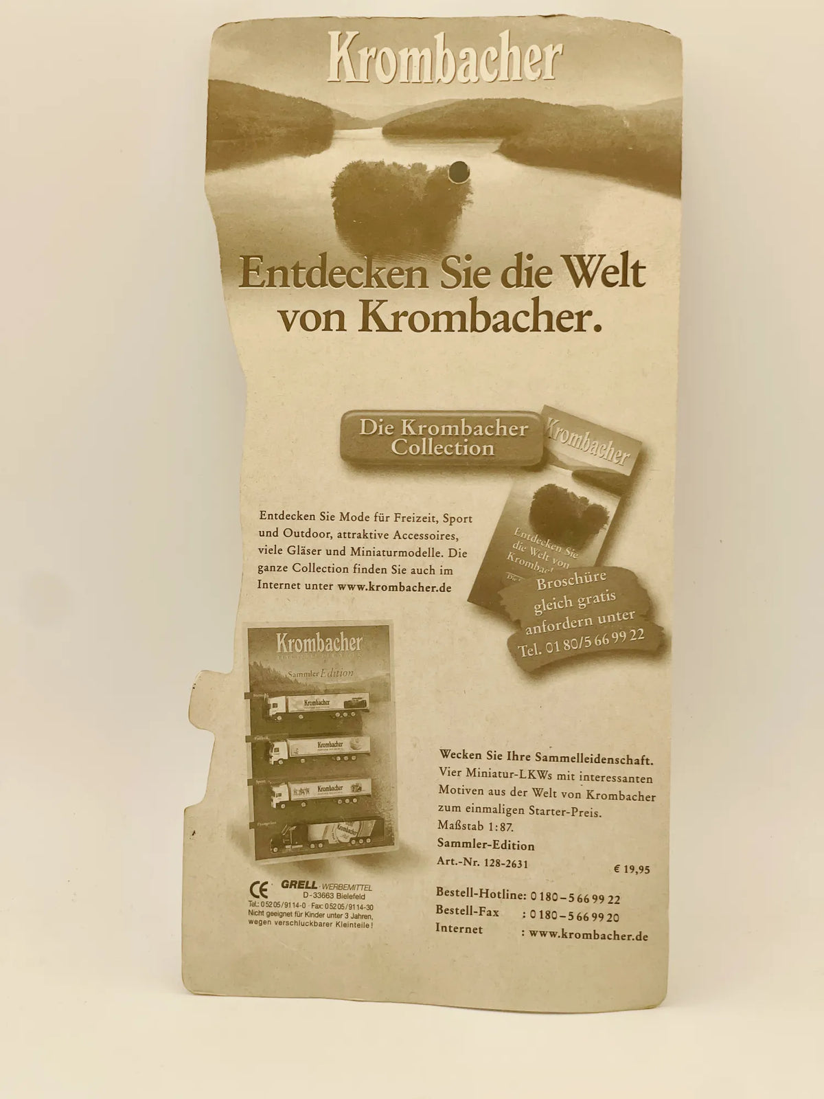 Scania Truck Grell 1:87 Ciężarówka Promocyjna Krombacher Blister Biały – zdjęcie 6