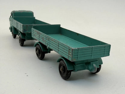 Ciężarówka Mercedes Trailer Matchbox 1971 Turkusowy 1:76 Made in England – zdjęcie 5