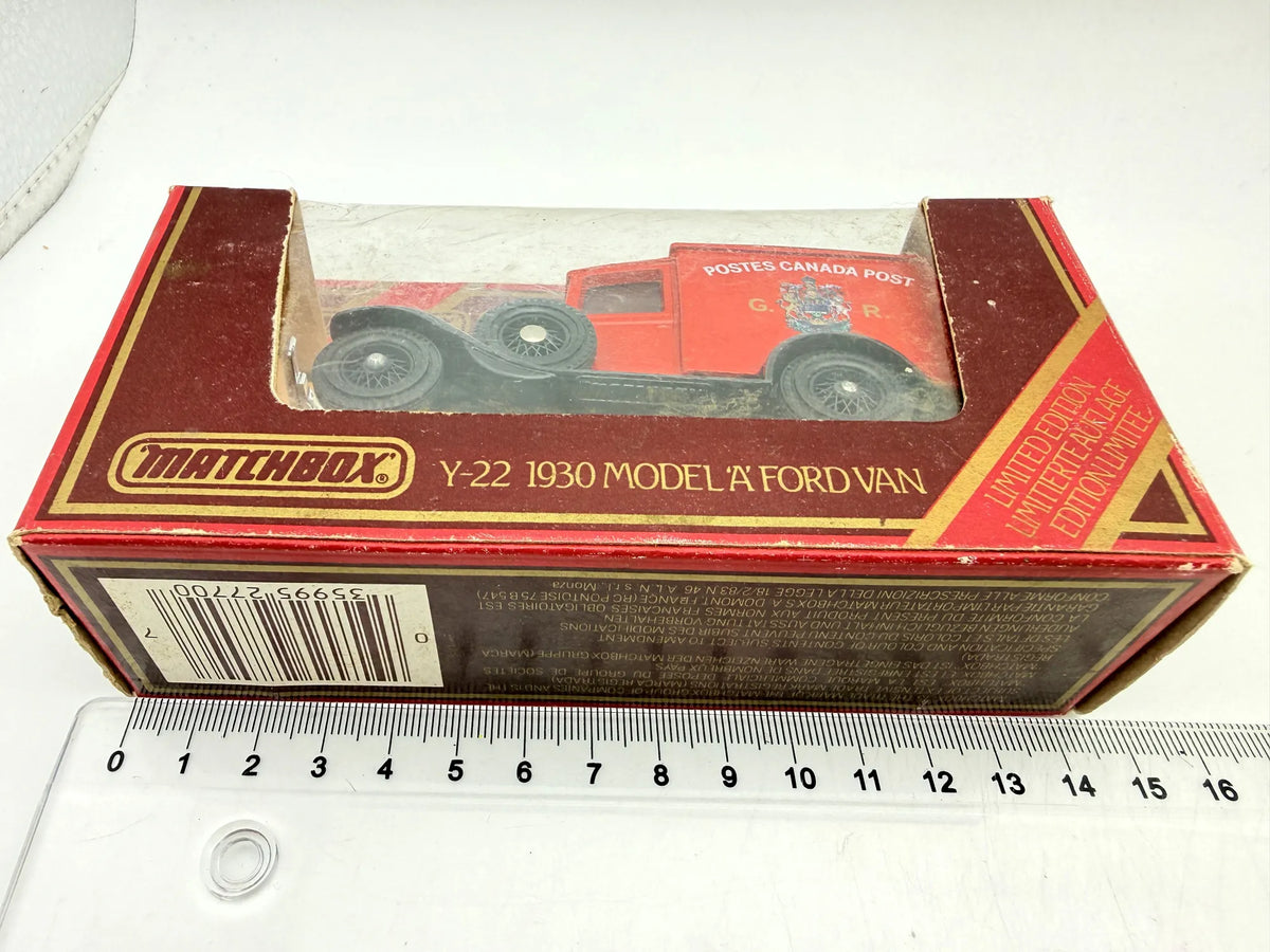 1930 MODEL 'A' FORD VAN, Matchbox 1984, Made in England, Die cast Y22, 1:40 – zdjęcie 5
