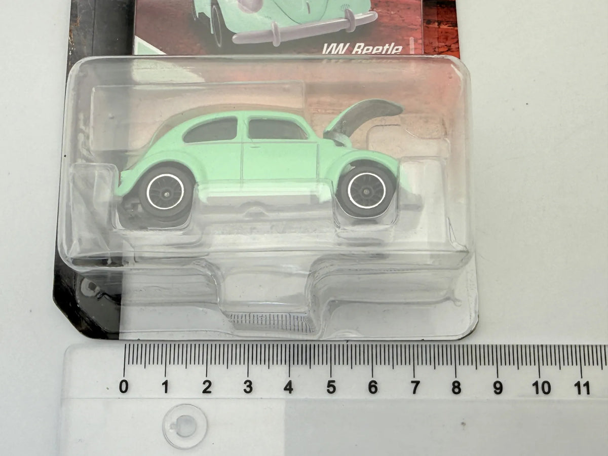 Garbus VW BEETLE Vintage Majorette Miętowy 1:64 – zdjęcie 5