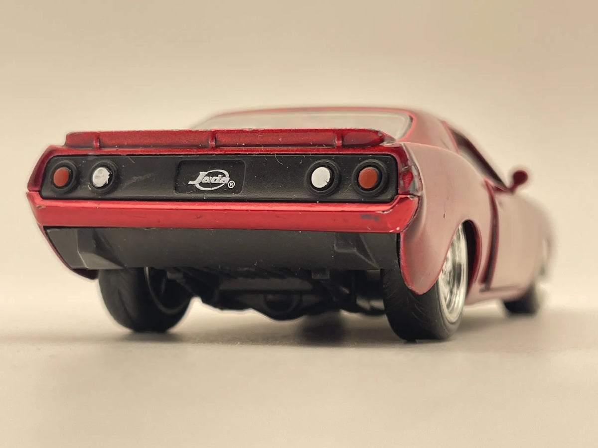 1970 PLYMOUTH BARRACUDA, Jada Toys 2017, Die cast 99001, Bordowy, 1:32 – zdjęcie 5