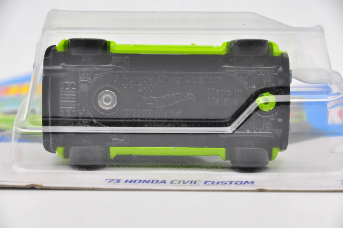 '73 Honda Civic Custom Hot Wheels 2023 Zielony 1:64 – zdjęcie 5