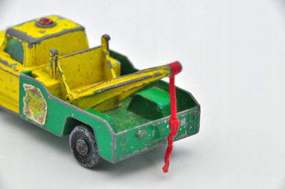 DODGE WRECK TRUCK, Matchbox, Made in England, Die cast 13, Żółty, 1:87 – zdjęcie 5