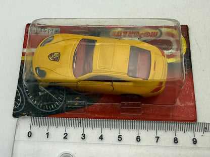 PORSCHE CAYMAN Serie 200 Majorette '90 Żółty 1:64 – zdjęcie 5
