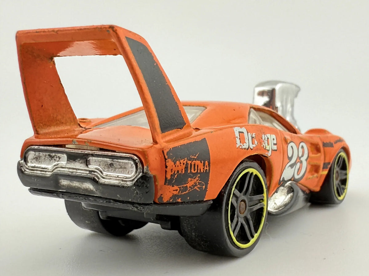 '69 DODGE DAYTONA TOONED, Hot Wheels 2003-16, Die cast J35, Pomarańcz, 1:64 – zdjęcie 5