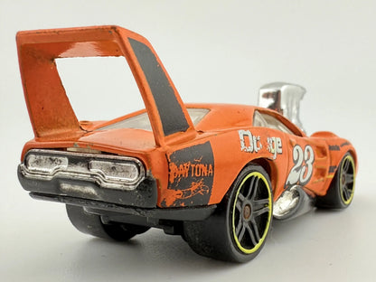 '69 DODGE DAYTONA TOONED, Hot Wheels 2003-16, Die cast J35, Pomarańcz, 1:64 – zdjęcie 5