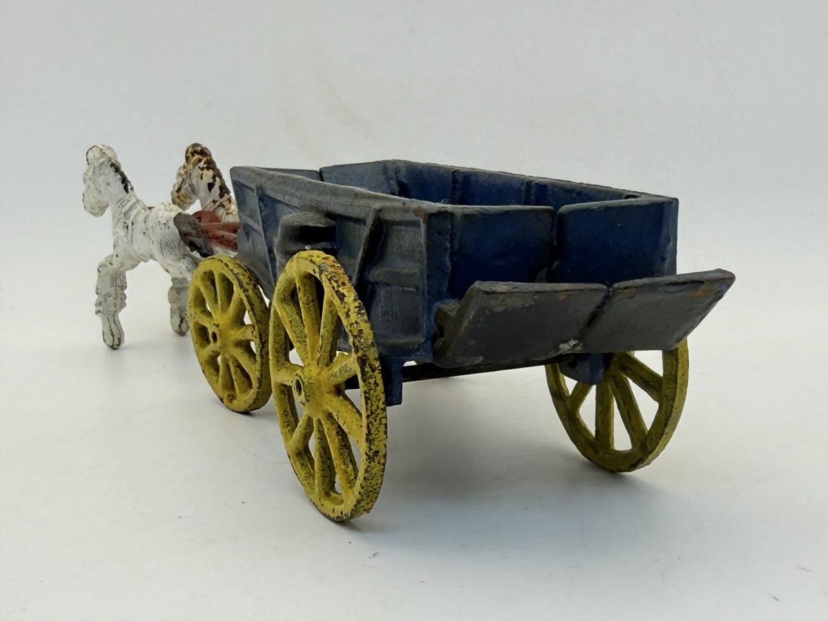 Antyczny Żeliwny wóz zaprzężony w konie 1930 1:16 Made in United States – zdjęcie 5
