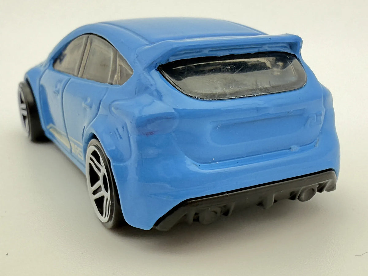 FORD FOCUS RS, Hot Wheels 2016, Resoraki, Die cast DHP07, Niebieski, 1:64 – zdjęcie 5