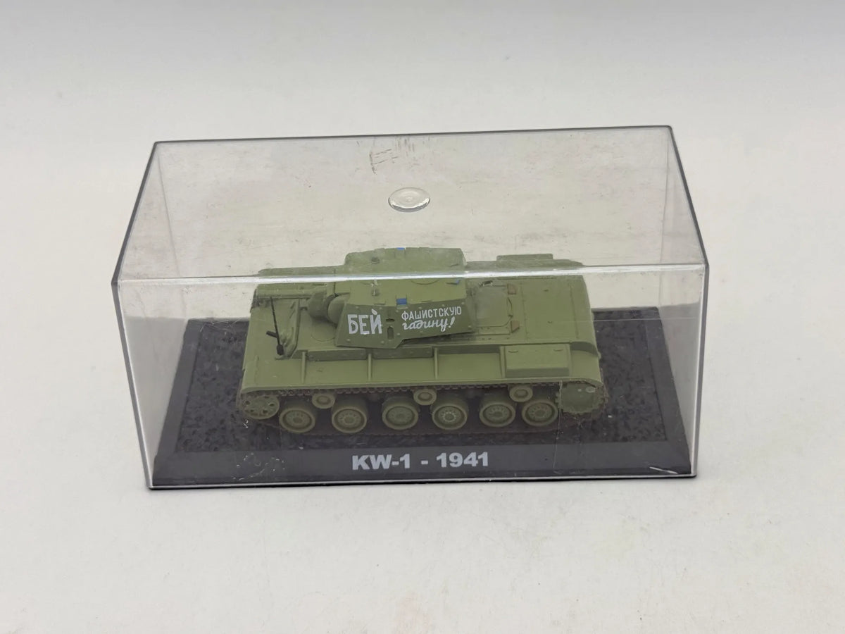 Czołg Sowiecki KW-1 z 1941 r Tanks of the World Wojsko AmerCom Zielony 1:72 – zdjęcie 5