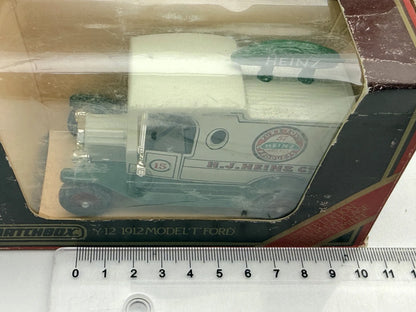 Y-12 1912 MODEL T FORD Matchbox 1986 Biały 1:43 Made in England H.J. HEINZ – zdjęcie 5