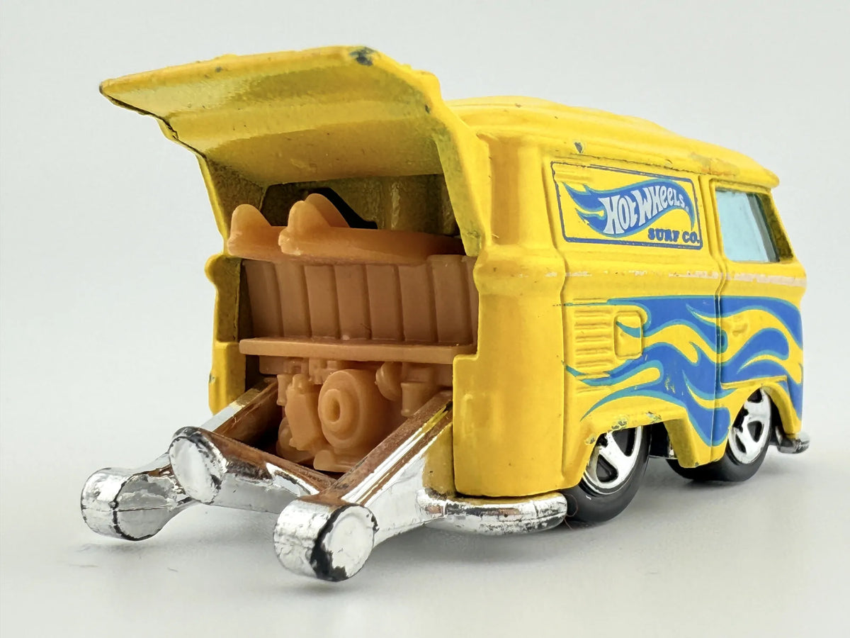 VW KOOL KOMBI (VOLKSWAGEN T1), Hot Wheels 2012, Die cast X1636, Żółty, 1:70 – zdjęcie 5