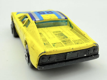 Jak Ferrari 512 S z lat 70-tych, Vintage Model Die cast Żółty 1:64 Resoraki – zdjęcie 5