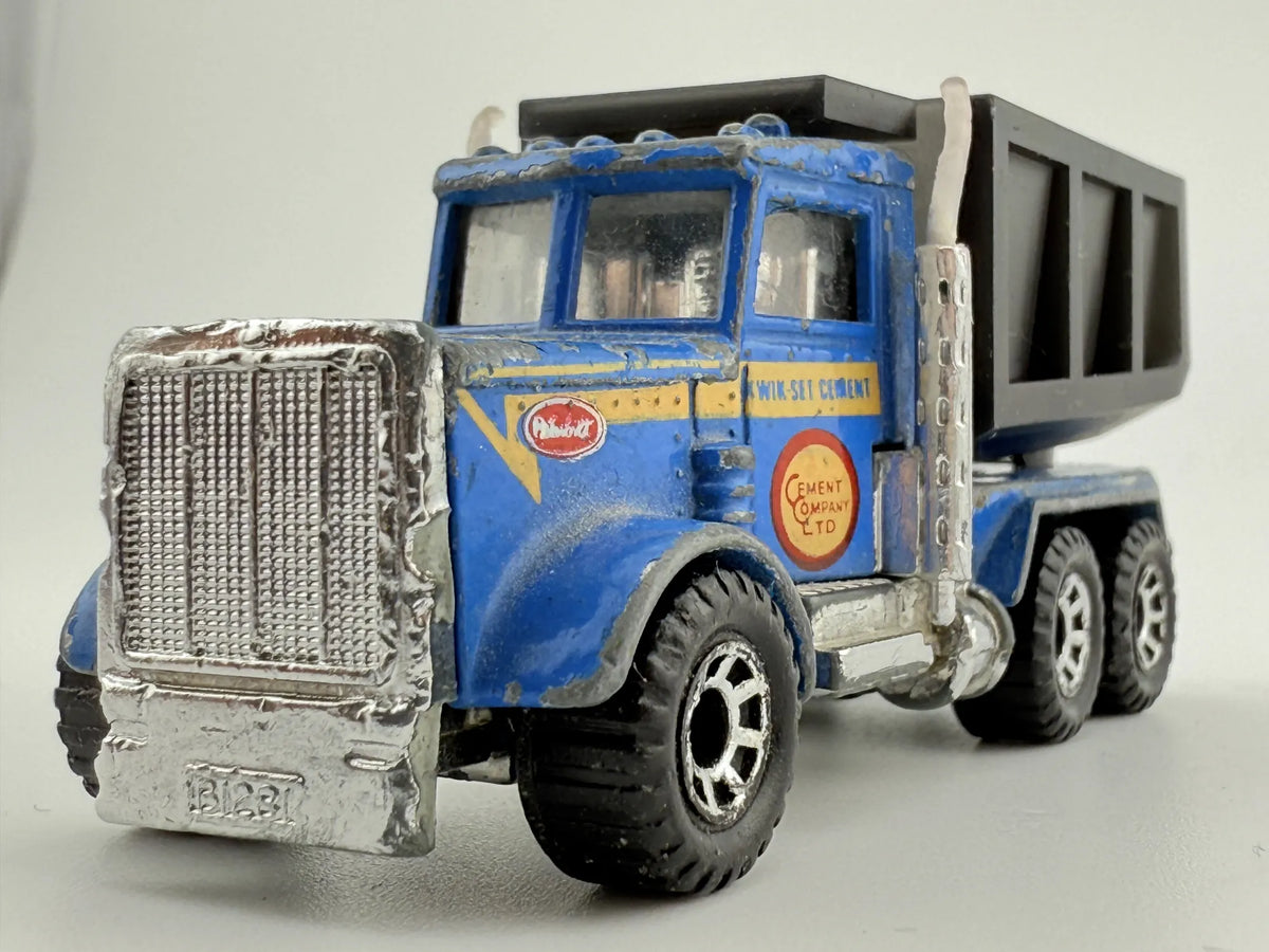 PETERBILT, Matchbox 1981, Resoraki, Die cast L80, Niebieski, 1:87 – zdjęcie 5