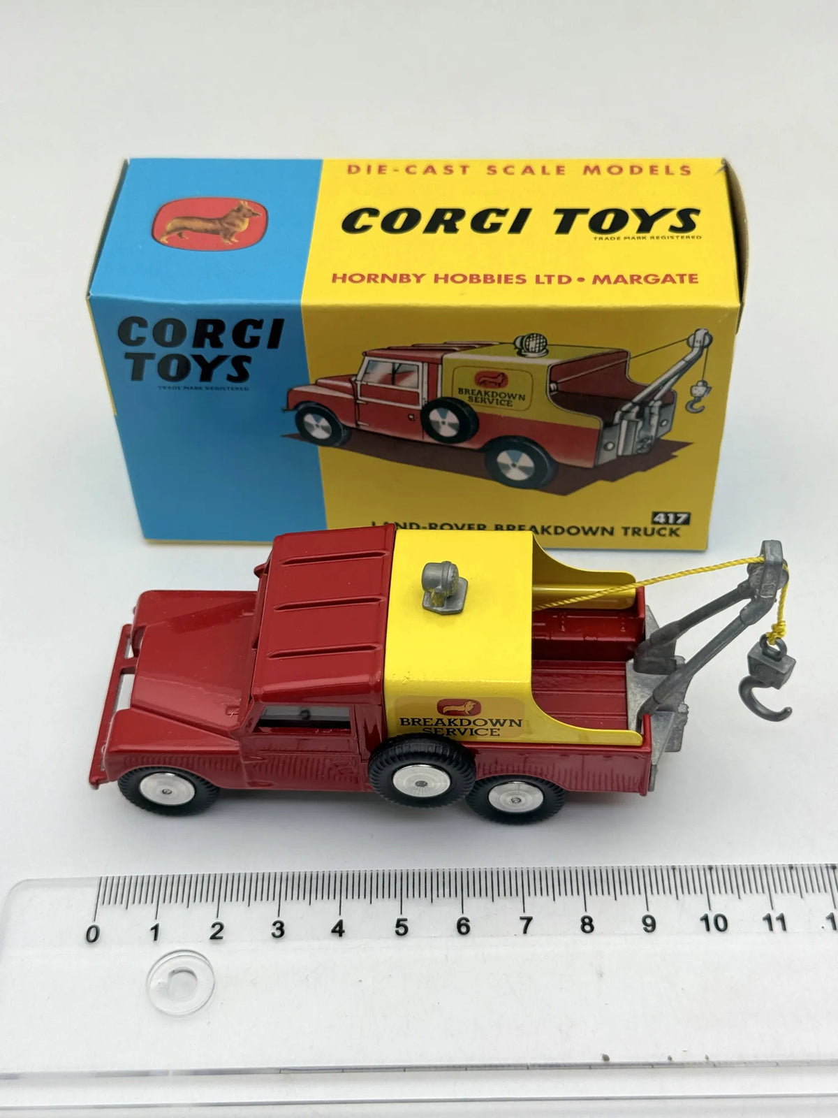 LAND-ROVER BREAKDOWN SERVICE TRUCK Corgi Czerwony 1:43 – zdjęcie 5