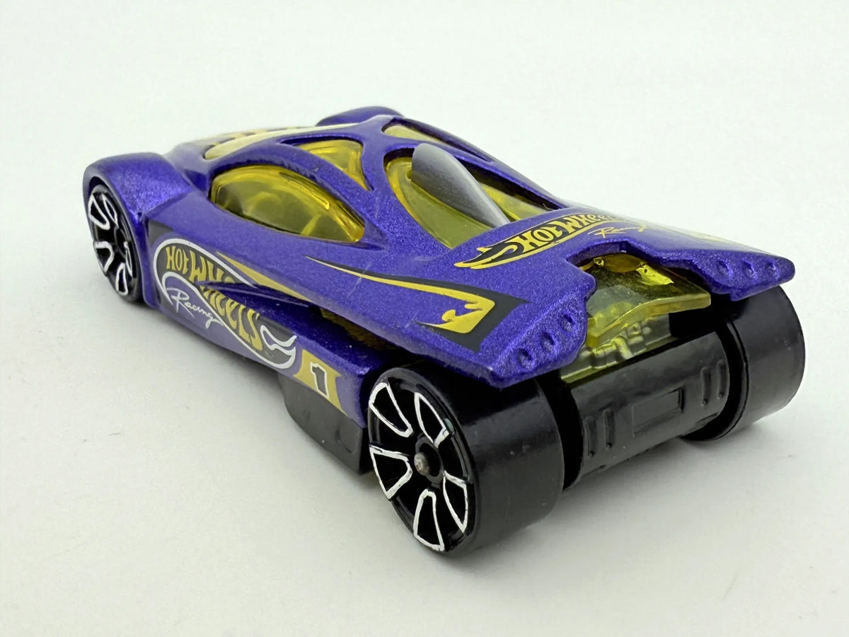 Sling Shot, Hot Wheels 2001, die cast resoraki, fioletowy, 1:64 – zdjęcie 5