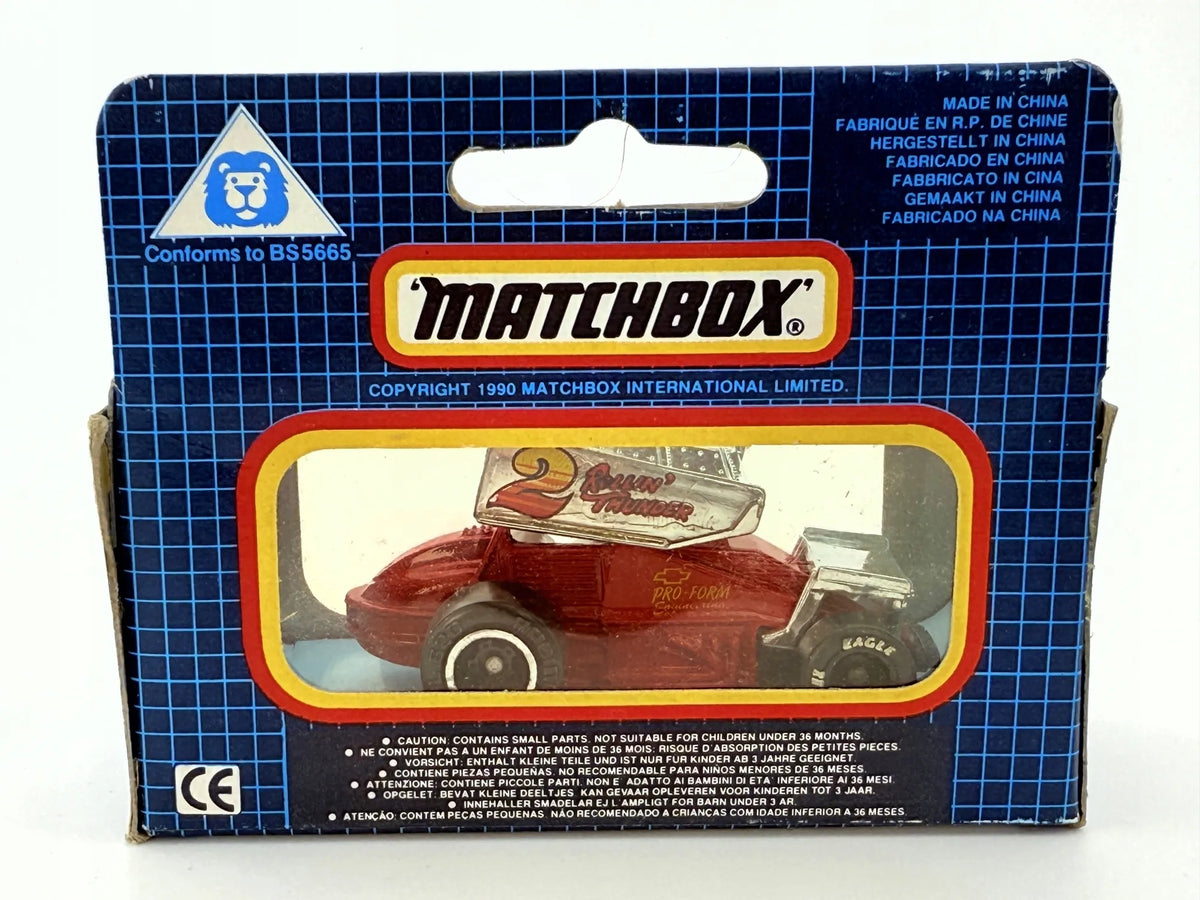 SPRINT RACER, Matchbox, Resoraki, Die cast Mb-72, Czerwony, 1:64 – zdjęcie 5