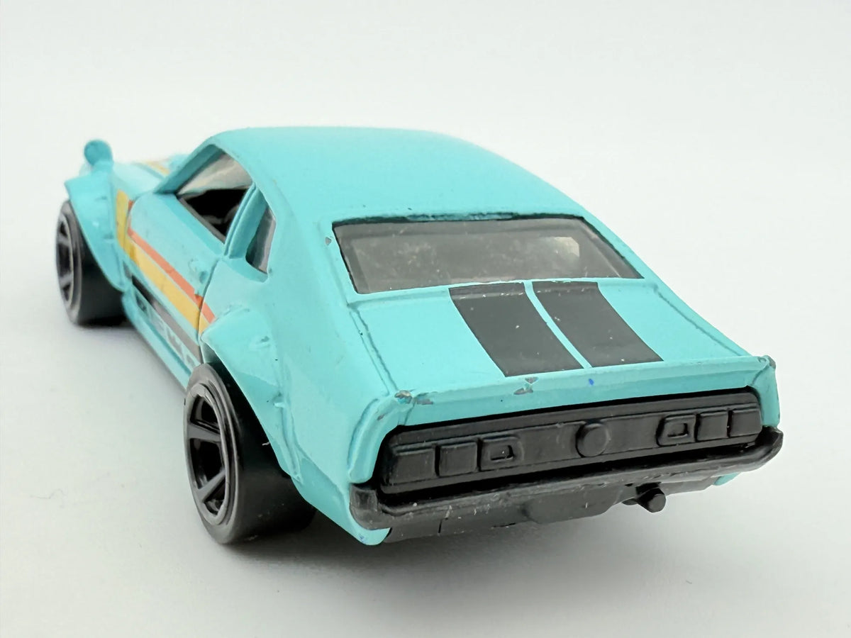 CUSTOM FORD MAVERICK, Hot Wheels 2017, Die cast FJV52, Turkusowy, 1:64 – zdjęcie 5
