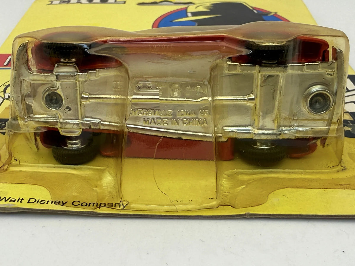 ITCHY'S CAR DICK TRACY Ertl 1990 Czerwony 1:64 Walt Disney Series – zdjęcie 5