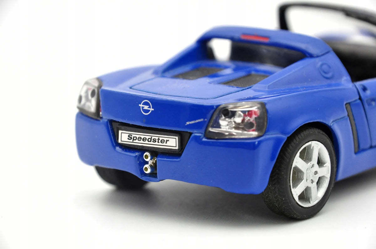 OPEL SPEEDSTER CABRIO, Welly, Die cast NO.42332, Niebieski, 1:34, Resoraki – zdjęcie 5