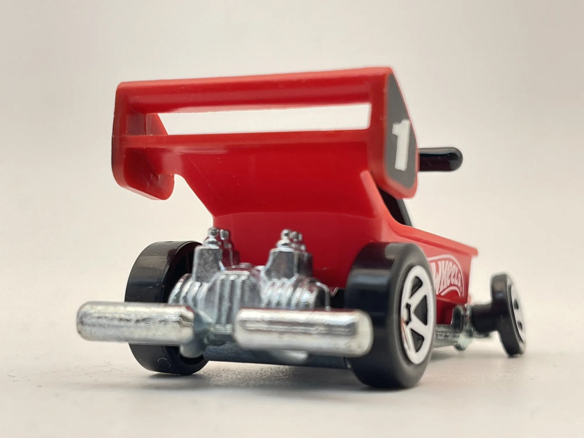 DRAGGIN' WAGON, Hot Wheels 2022, Resoraki, Die cast R37, Czerwony, 1:64 – zdjęcie 5