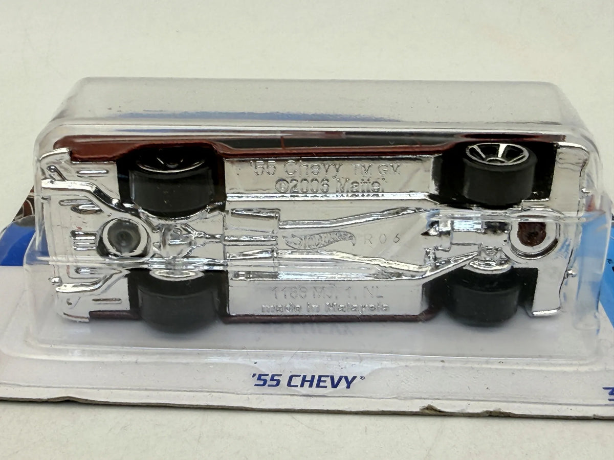 '55 CHEVY BEL AIR Mainline Hot Wheels 2022 Czerwony 1:64 – zdjęcie 5