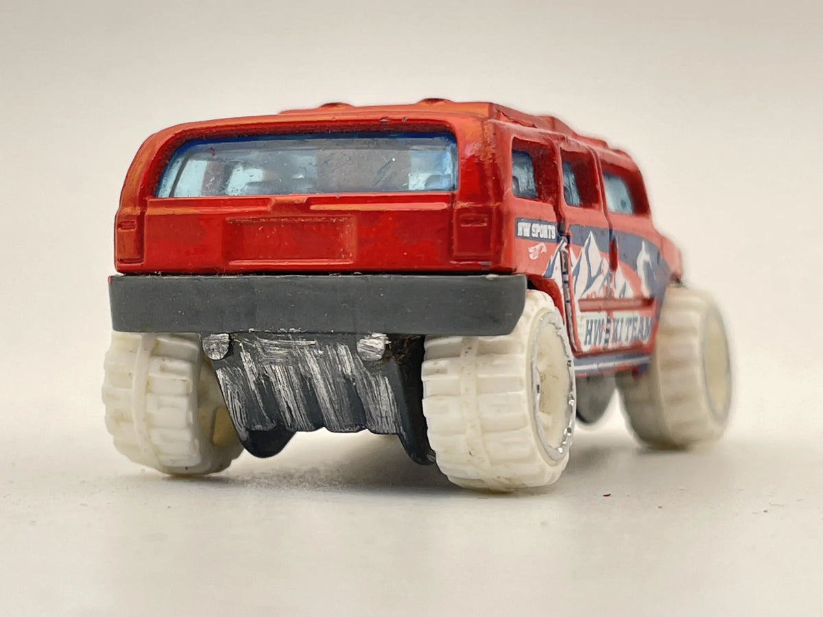 ROCKSTER, HW SKI TEAM, Jak Hummer, Hot Wheels 2003, Resoraki Czerwony, 1:64 – zdjęcie 5