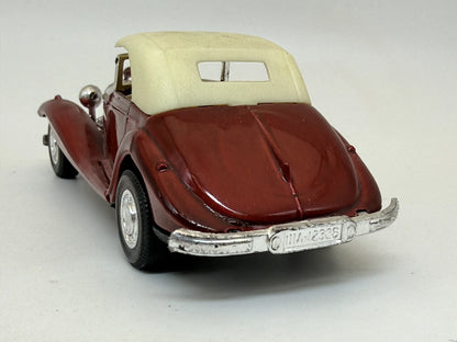 MERCEDES-BENZ 500K CABRIOLET, Yatming, Die cast NO.8502, Bordowy, 1:43 – zdjęcie 5
