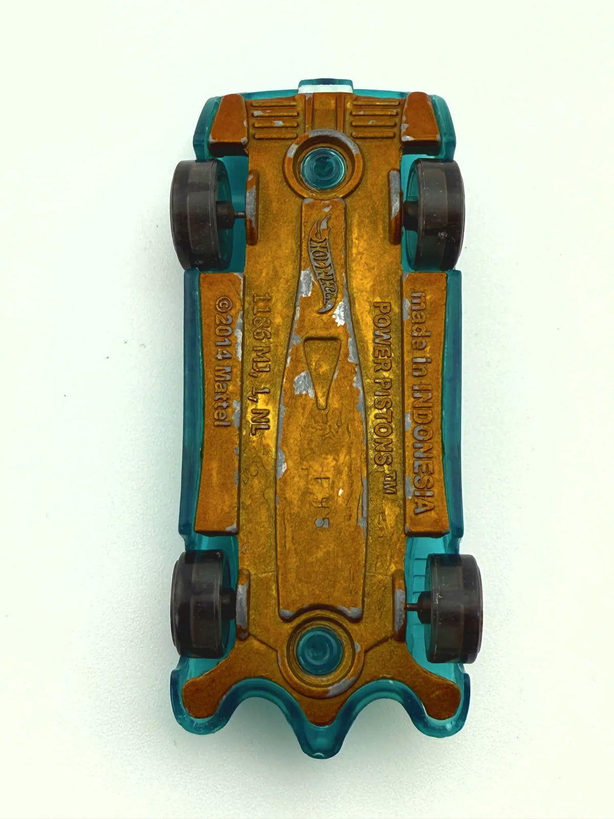 Power Pistons Mainline Hot Wheels 2014 Turkusowy 1:64 – zdjęcie 5