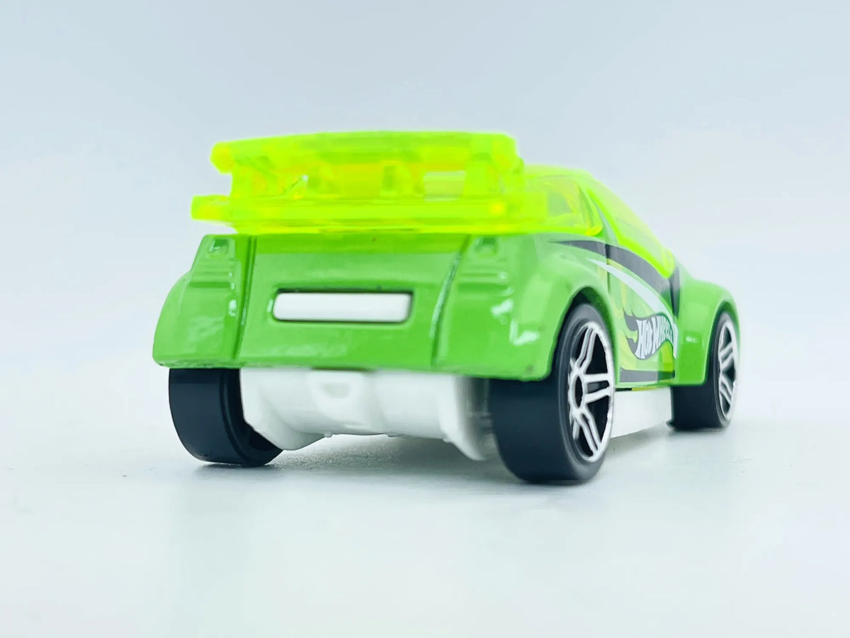 Super Gnat, Hot Wheels 2013, resoraki, die cast, jaskrawy zielony 1:64 – zdjęcie 5