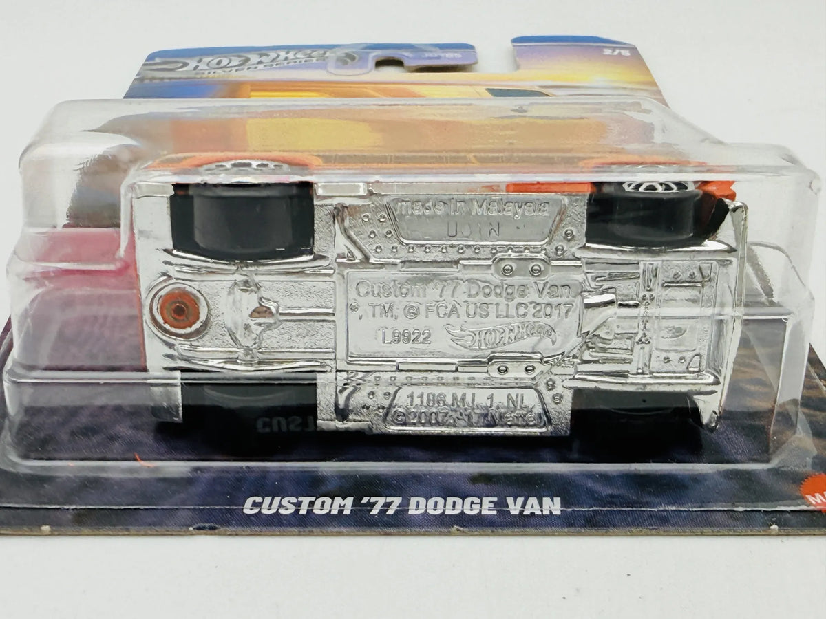 Dodge Custom '77 Van Hot Wheels 2024 Silver 1:64 Van – zdjęcie 5