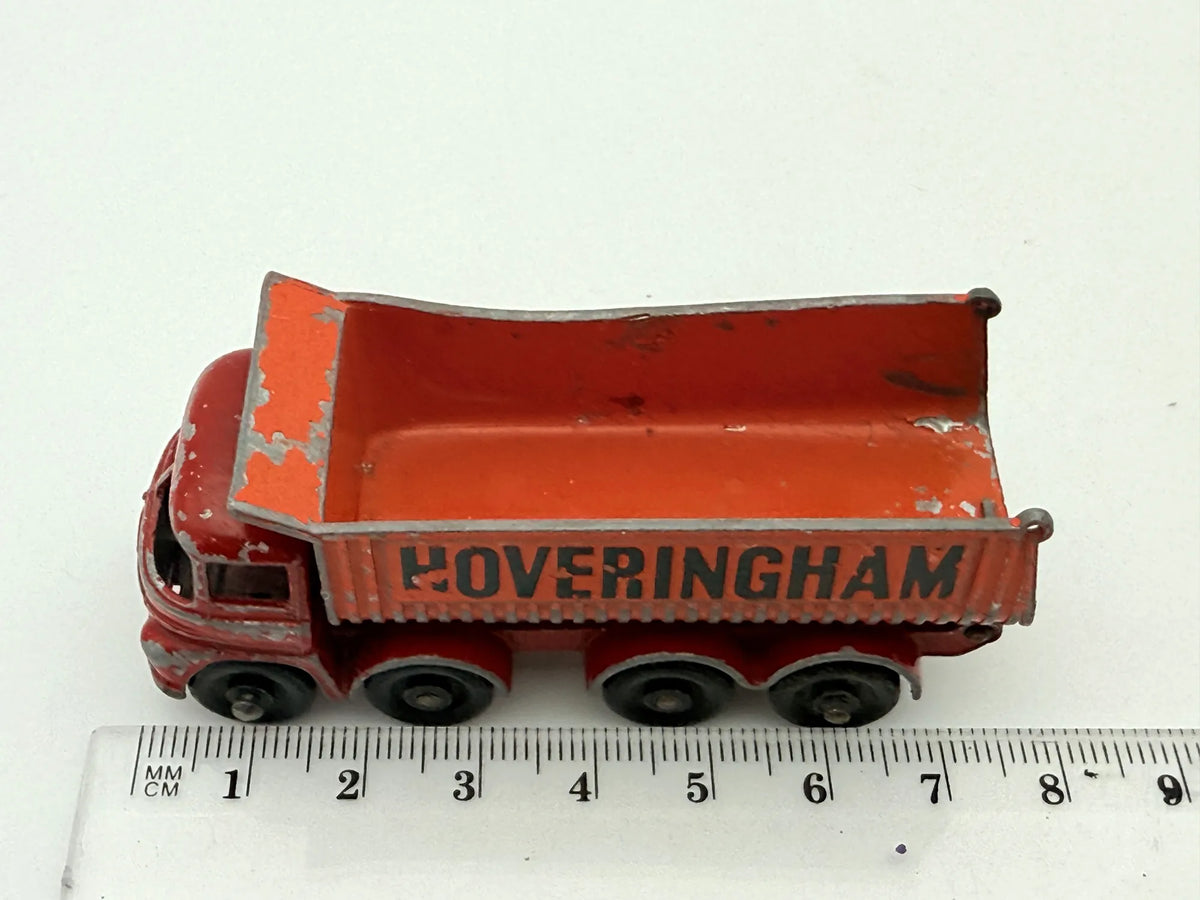 Hoveringham Tipper Lesney Czerwono-Pomarańczowy 1:64 Made in Anglia – zdjęcie 5