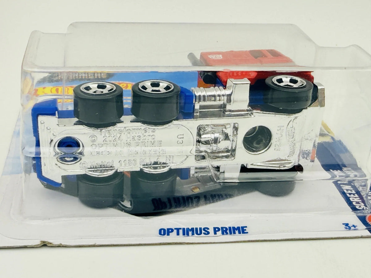 Optimus Prime Hot Wheels HW Screen Time 1:64 Ciężarówka Blister Czerwony – zdjęcie 5